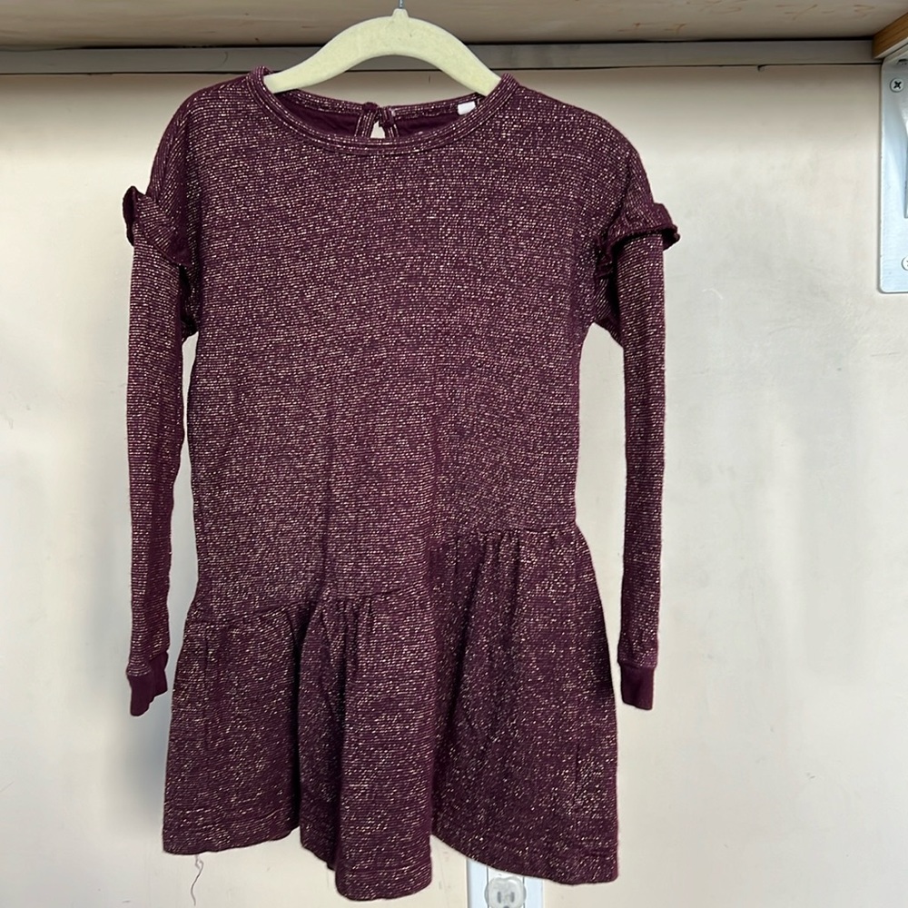 Minymo purple and gold dress 4T